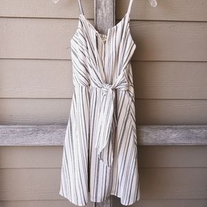 NWT Maurices Black and White Striped Wrap Dress